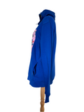 Handmade Upcycled Kimono Organic Cotton Hoodie L size