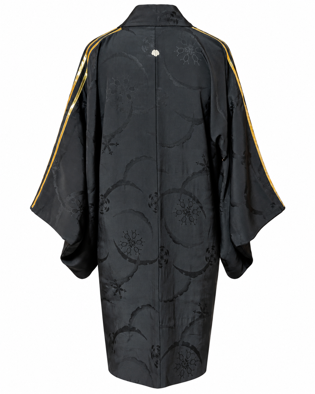 Reworked Vintage Japanese Family Crest Kimono Jacket
