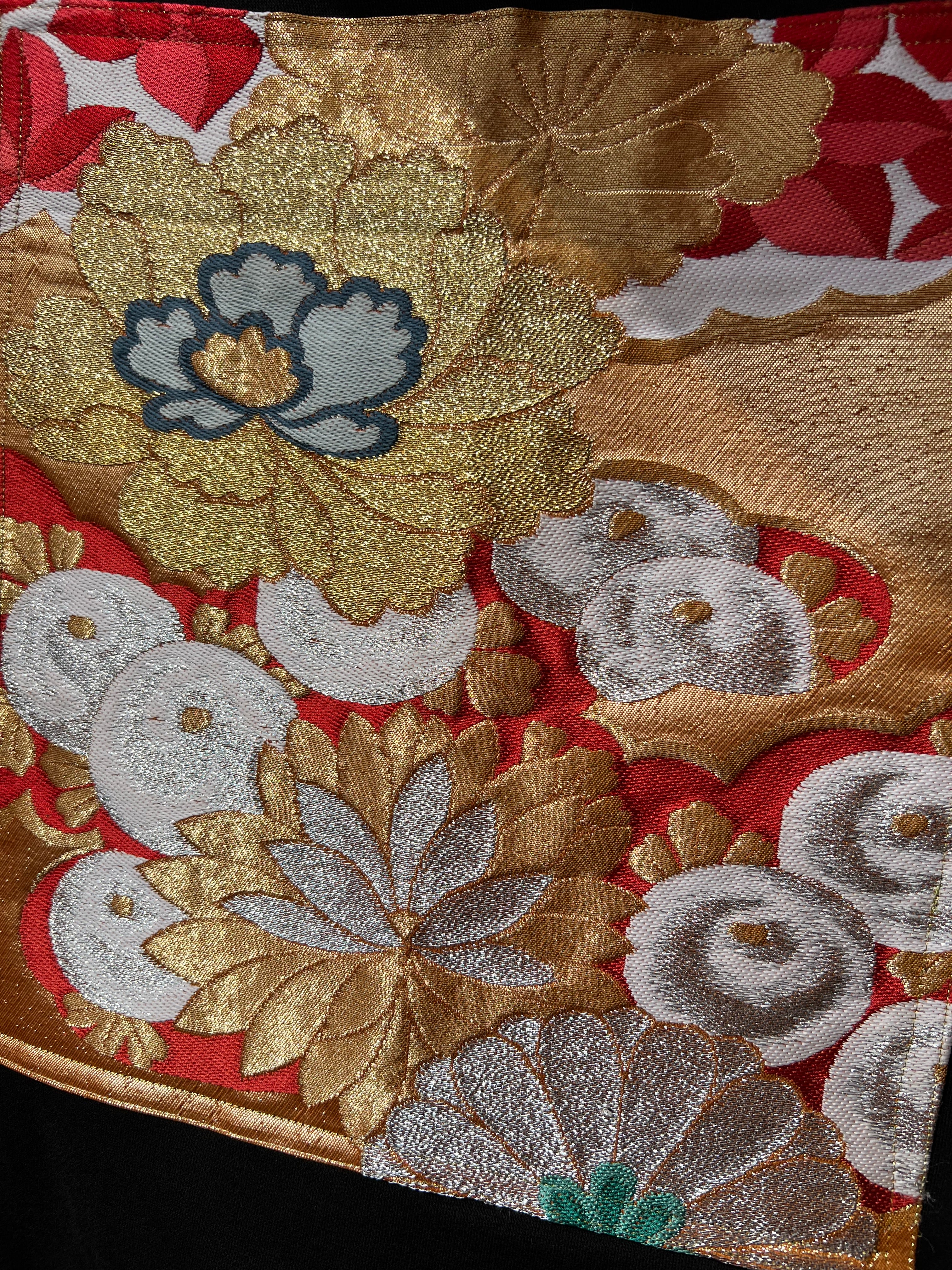 Handmade Upcycled Obi Organic Cotton Hoodie