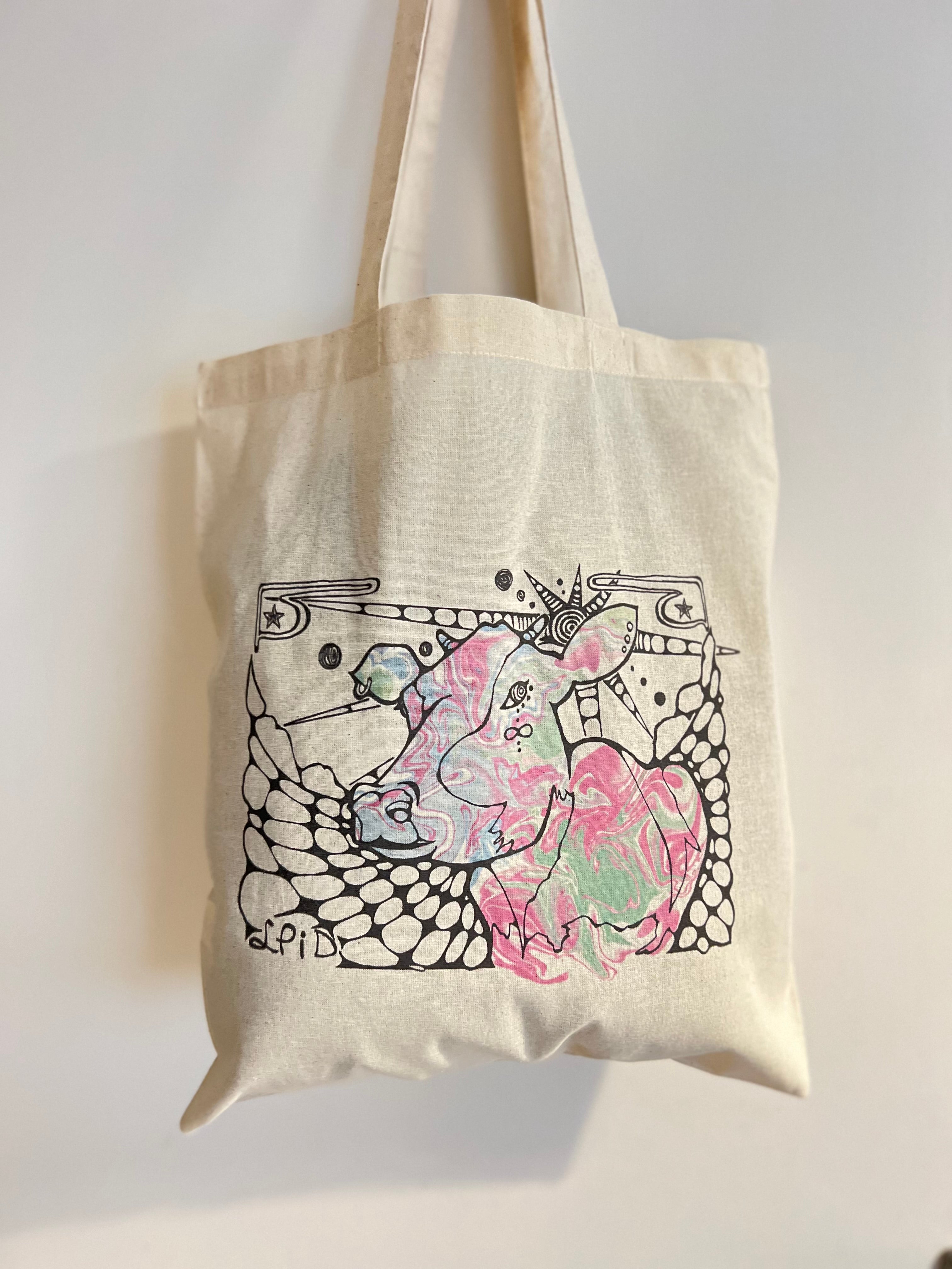 ORIGINAL PRINTED COTTON TOTE BAG
