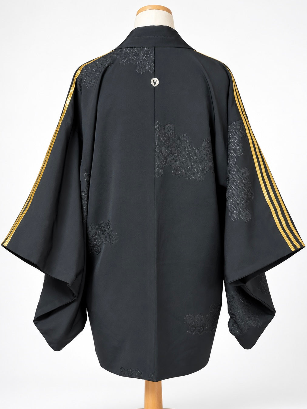Reworked Vintage Japanese Family Crest Kimono Jacket