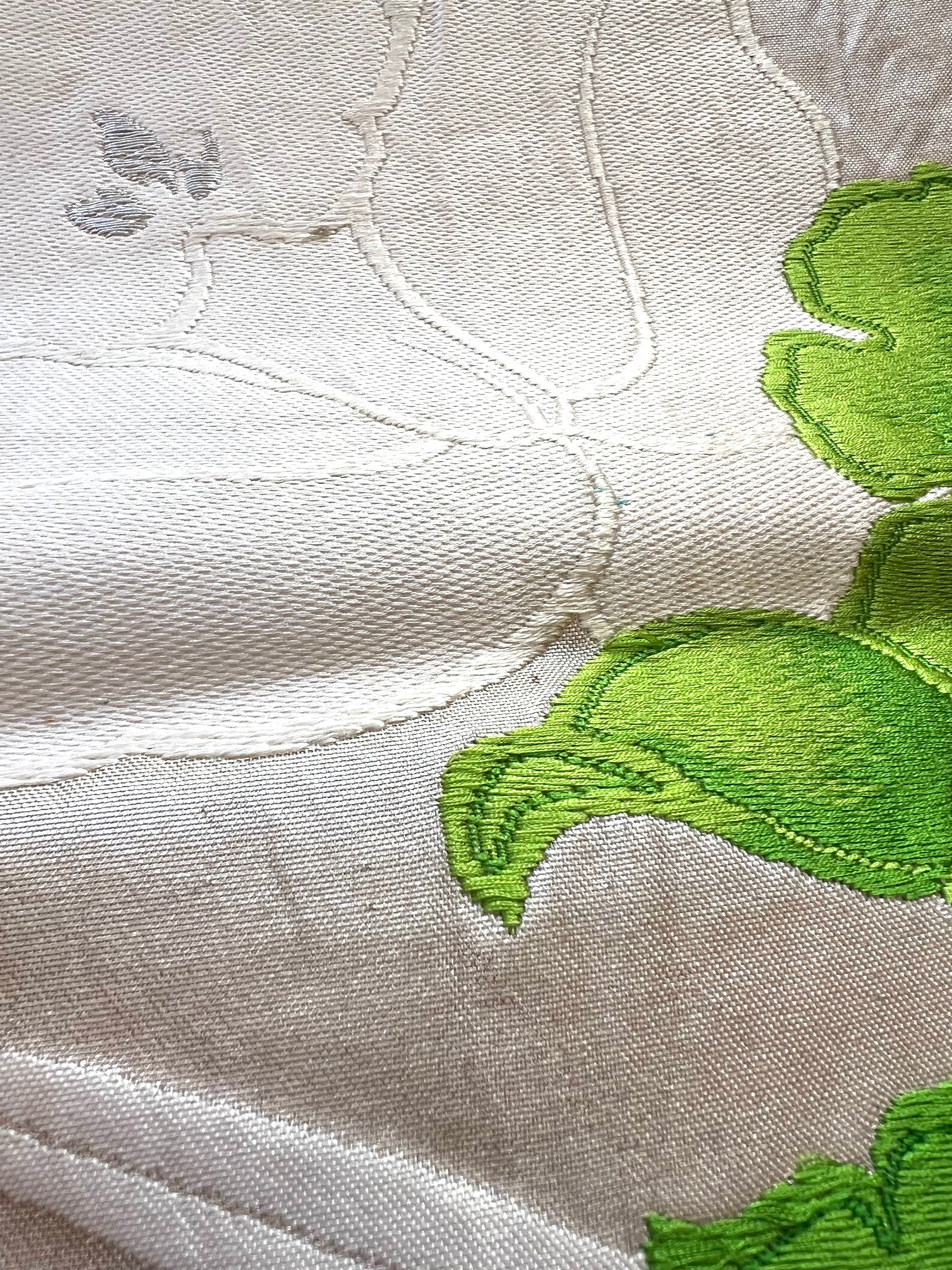 Japanese Obi Denim Jacket – One of One Reworked Vintage Silk Panel