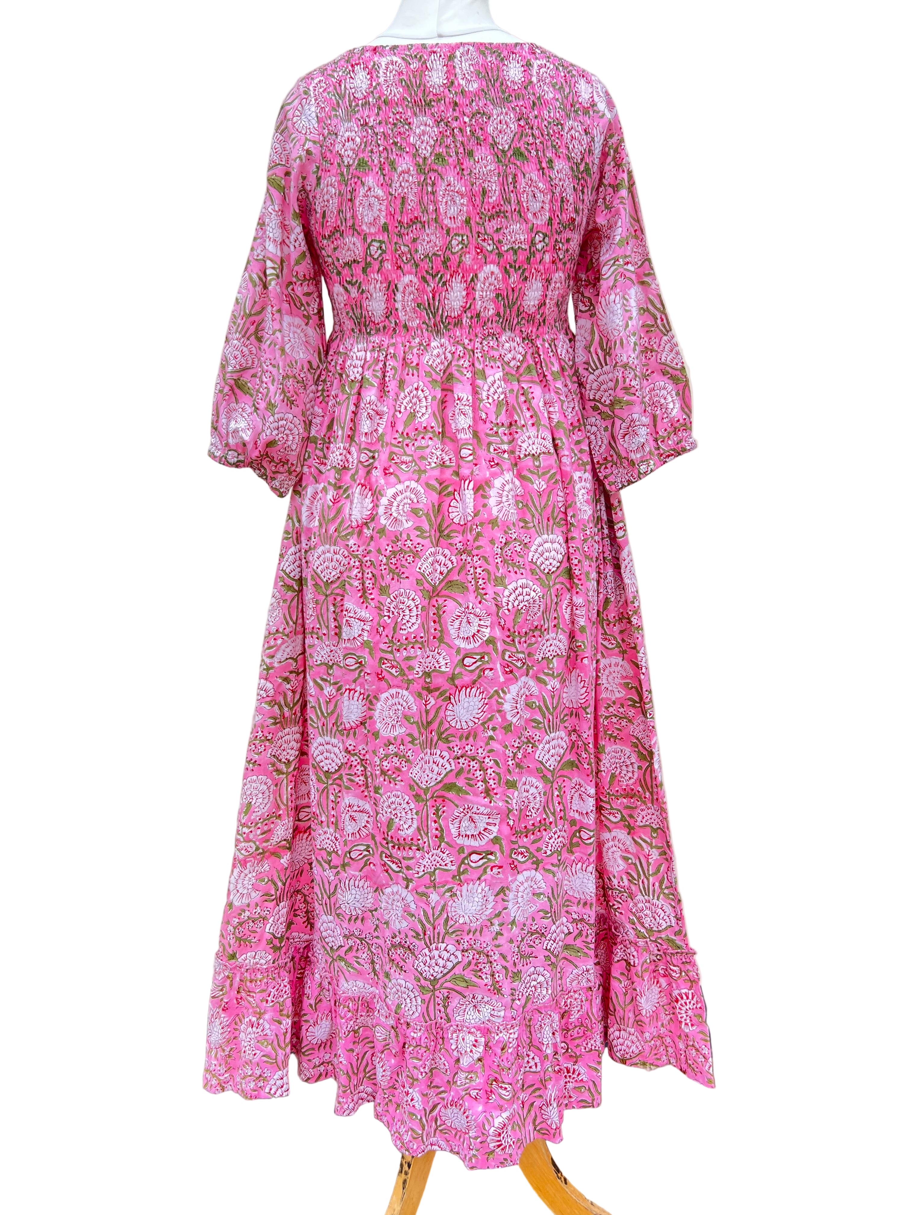 Hand Block Print Cotton Dress