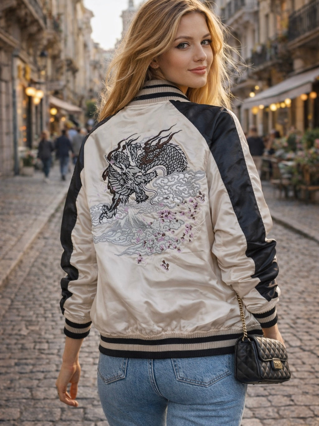 Reversible Japanese Dragon Sukajan Jacket