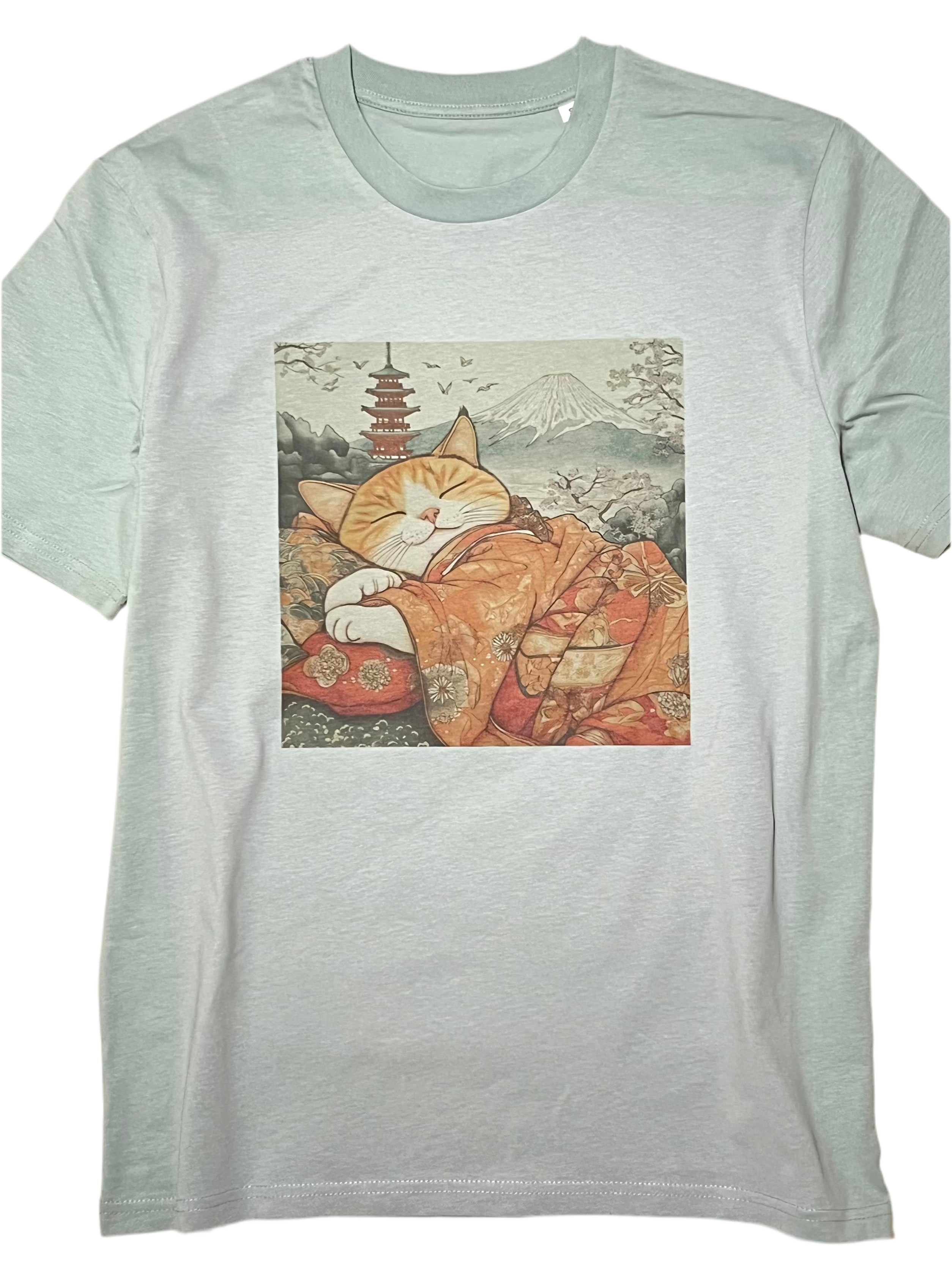 Sweet Dreamy Ginger Cat Organic cotton T-shirts