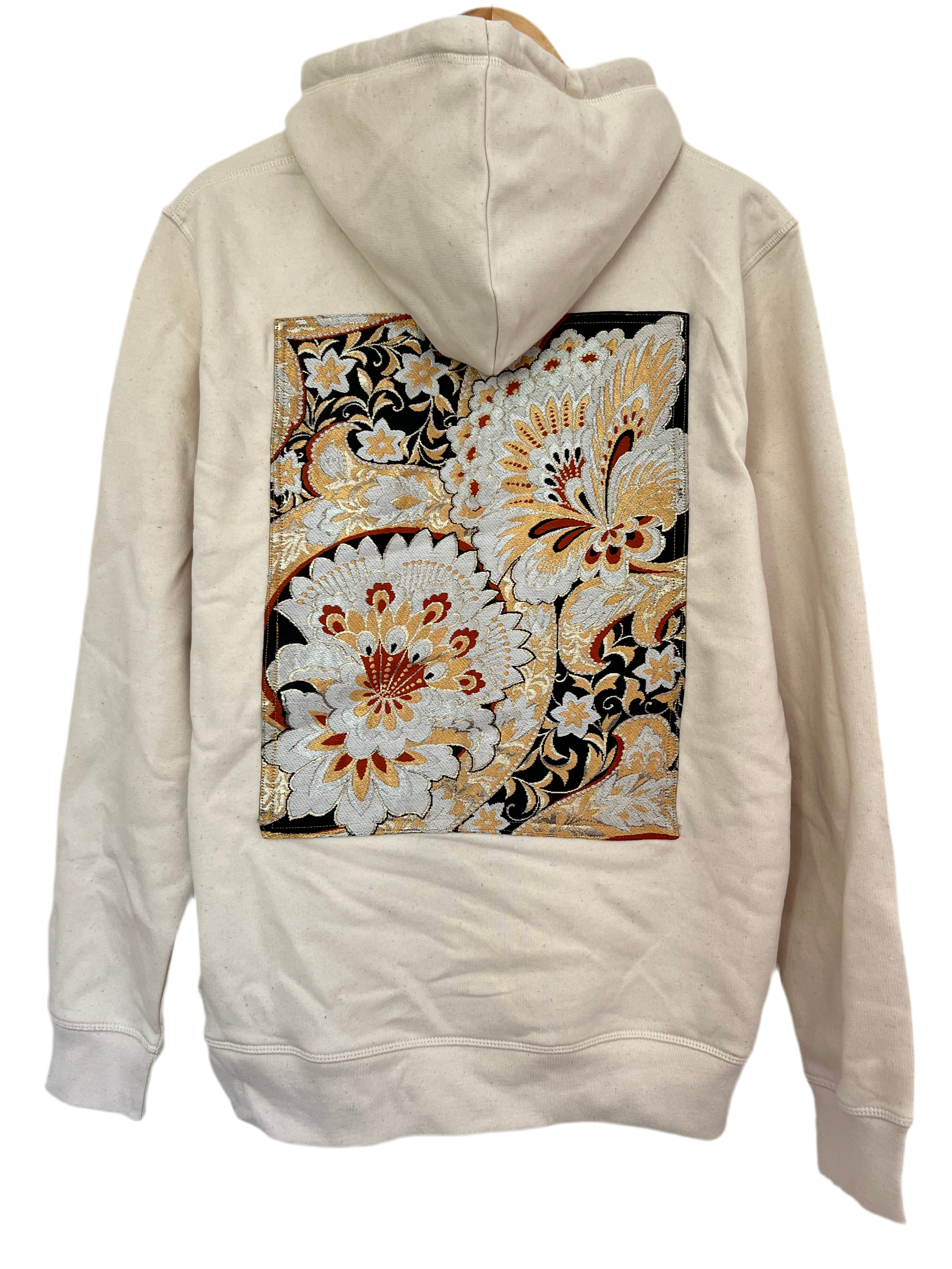 Handmade Upcycled Obi Organic Cotton Hoodie