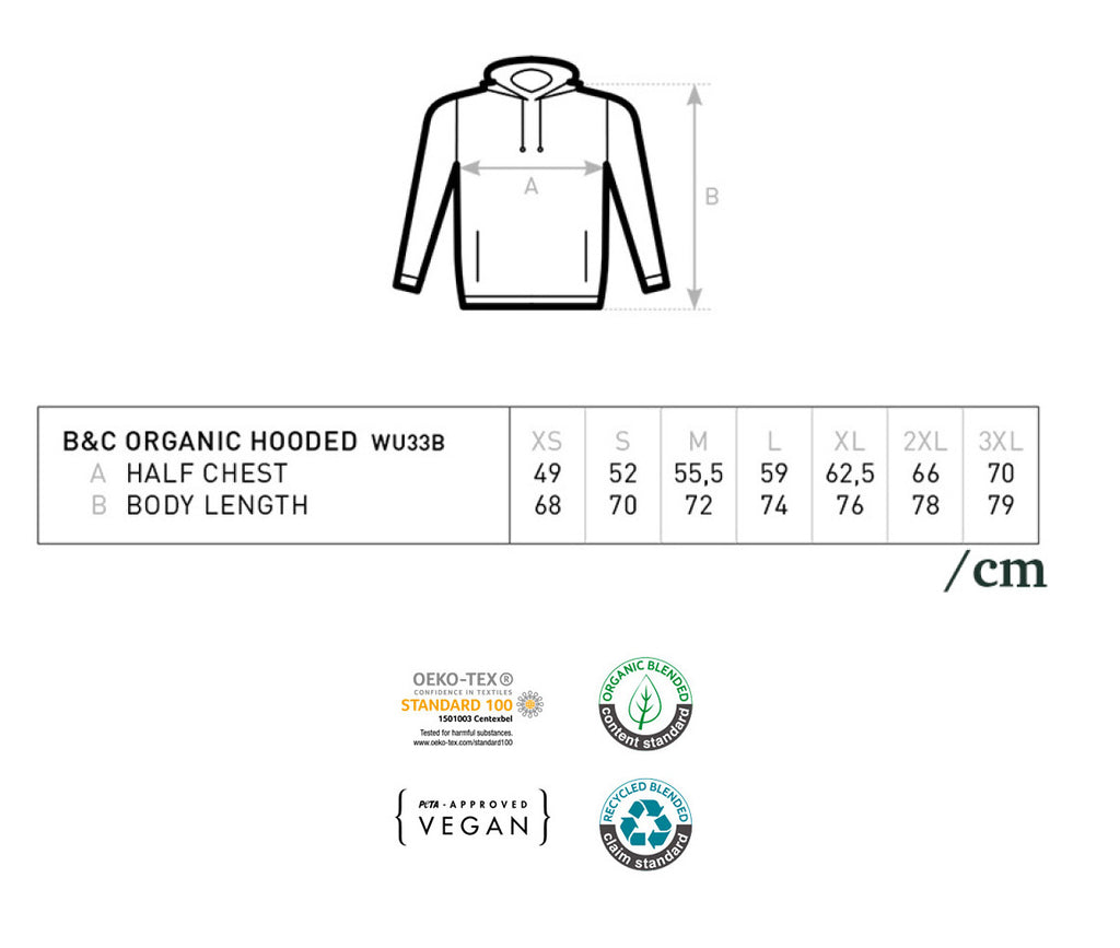 Handmade Upcycled Kimono Organic Cotton Hoodie L size