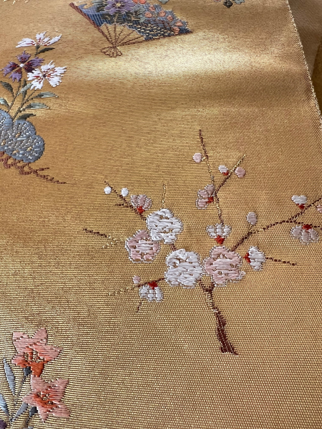 BEAUTIFUL UPCYCLED OBI BELT WALL ART