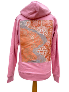 Handmade Upcycled Obi Organic Cotton Hoodie Ssize