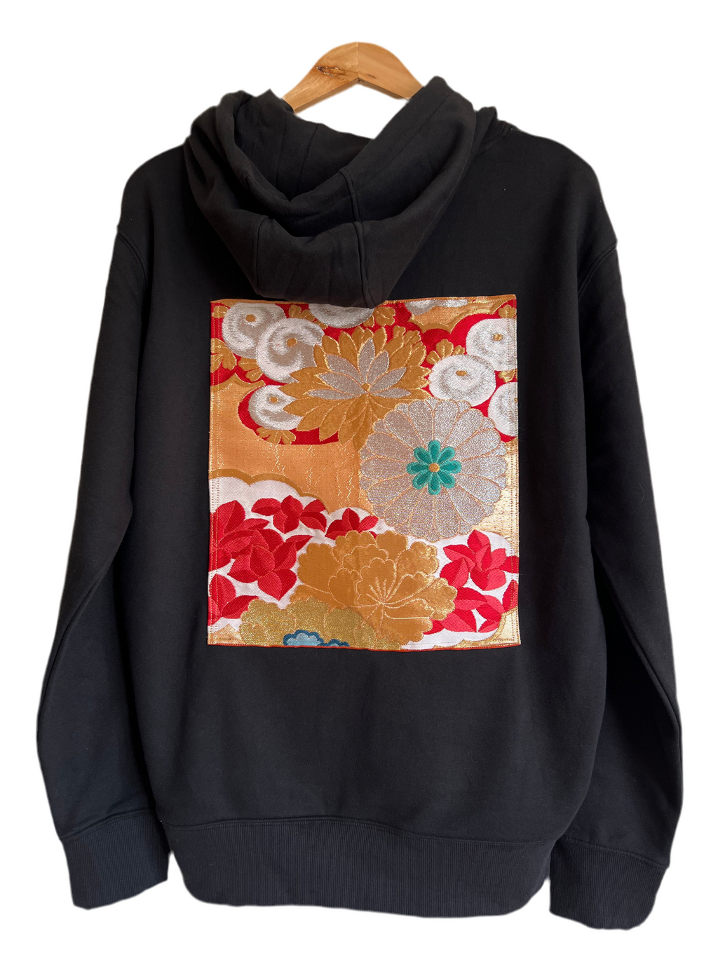 Handmade Upcycled Obi Organic Cotton Hoodie