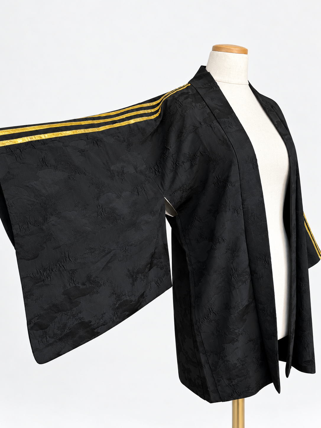 Reworked Vintage Japanese Family Crest Kimono Jacket