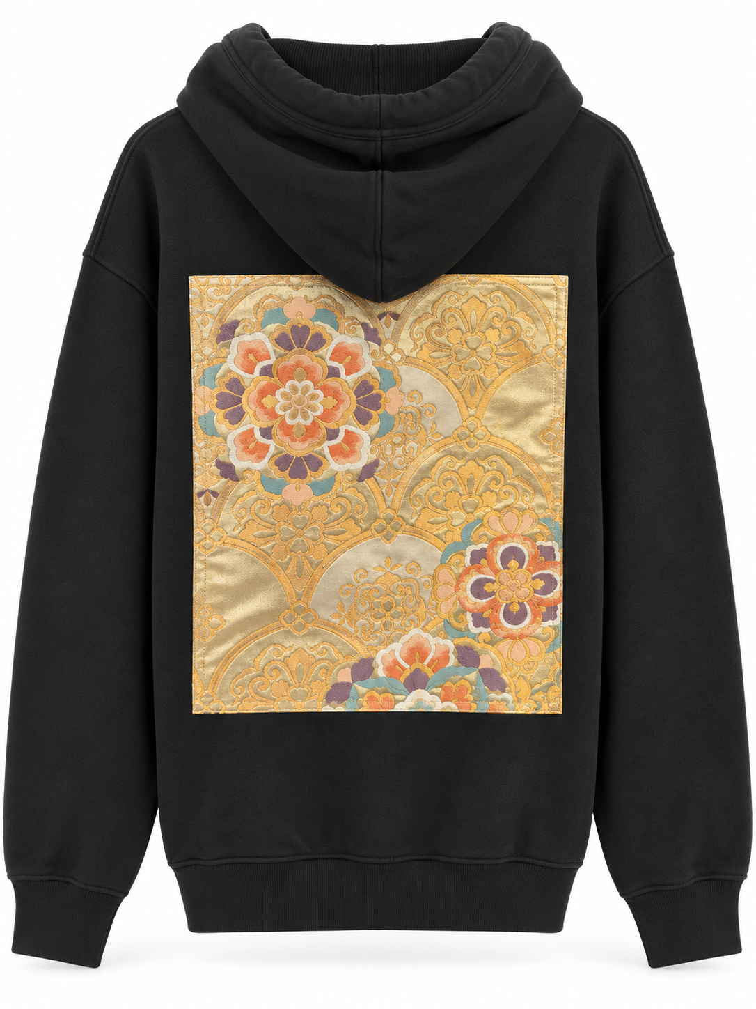 Upcycled Obi Organic Cotton Hoodie M