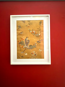 BEAUTIFUL UPCYCLED OBI BELT WALL ART