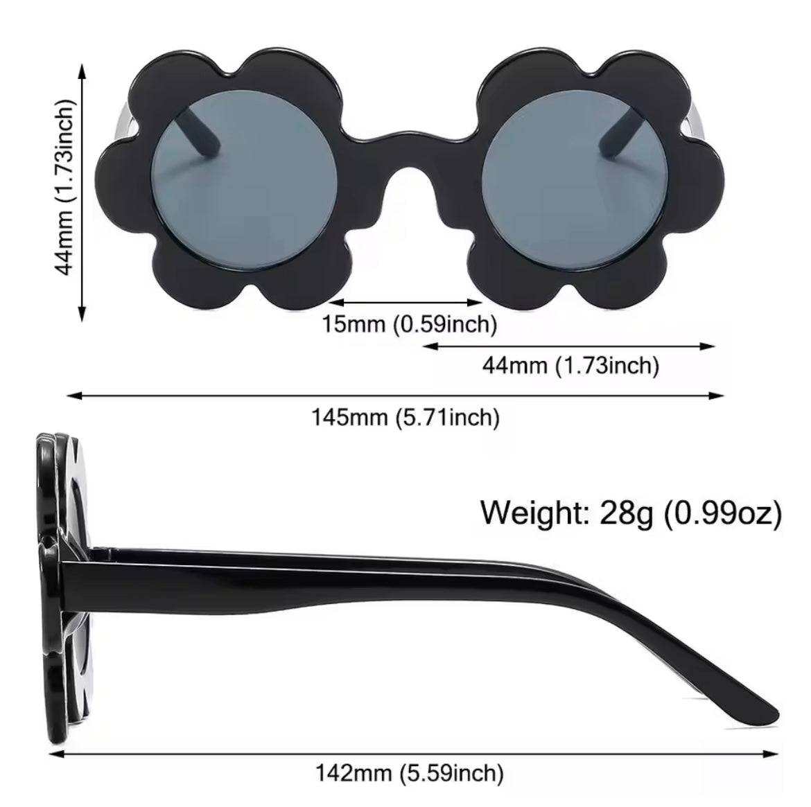 SUNFLOWER RETRO SUNGLASSES