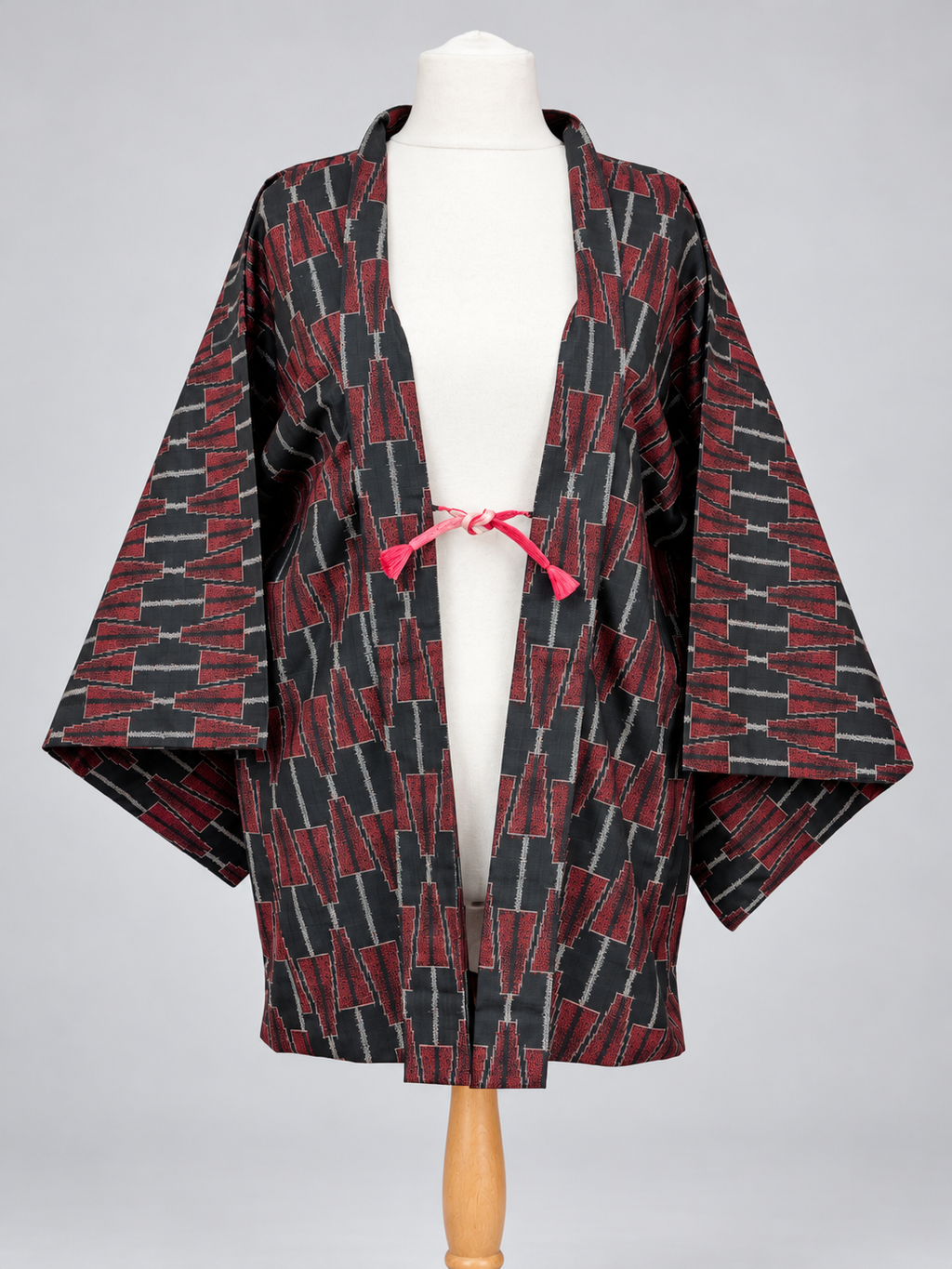 Vintage Japanese Oshima Tsumugi Kimono Jacket