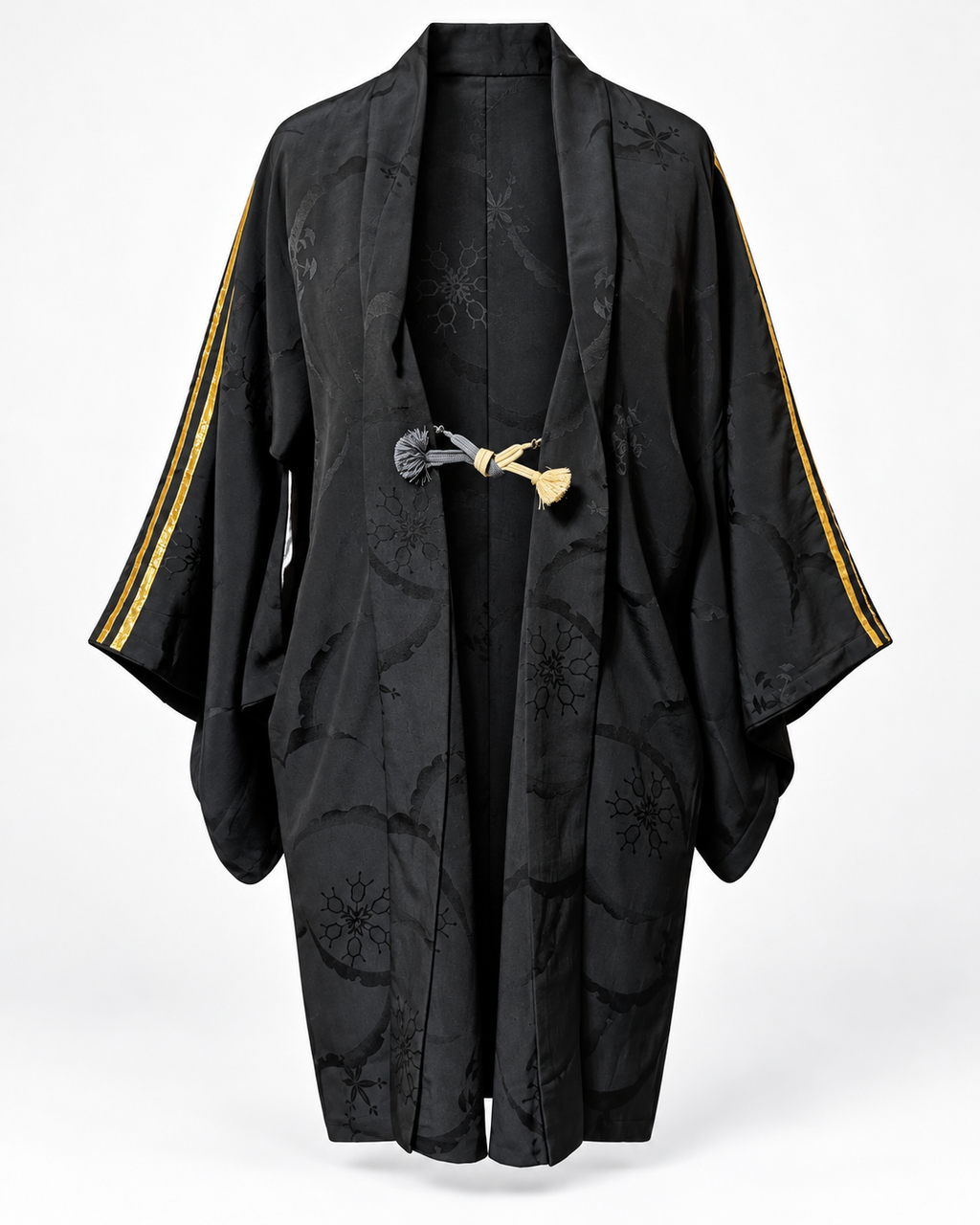Reworked Vintage Japanese Family Crest Kimono Jacket