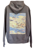 Handmade Upcycled Obi Organic Cotton Hoodie Lsize