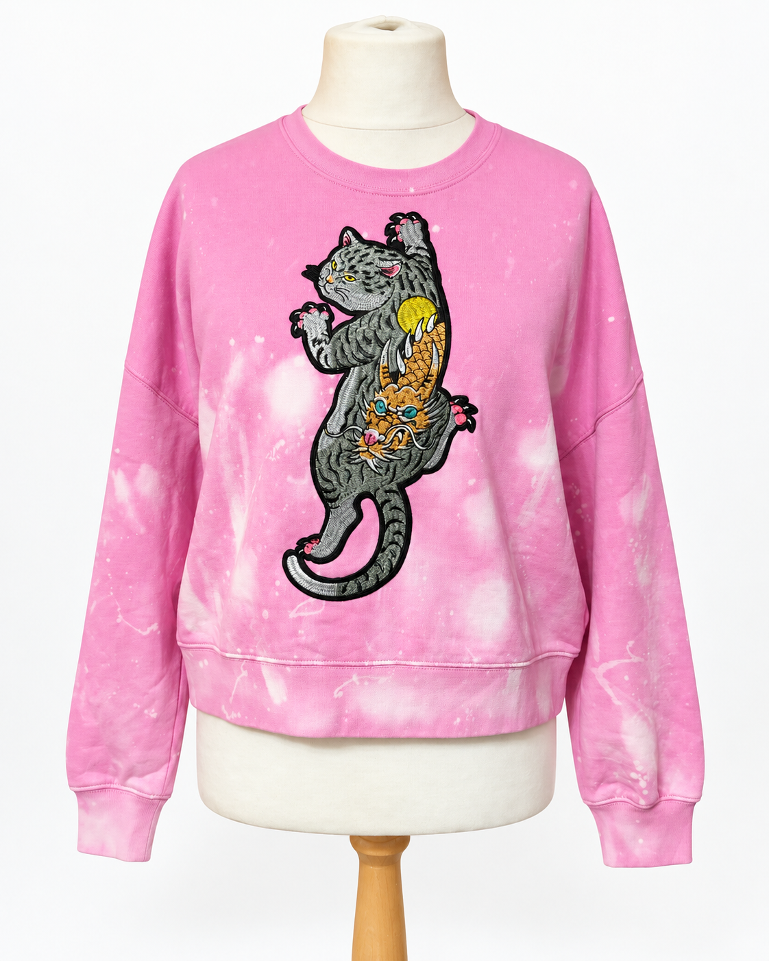 Organic Cotton Galaxy Cat Jumper M size