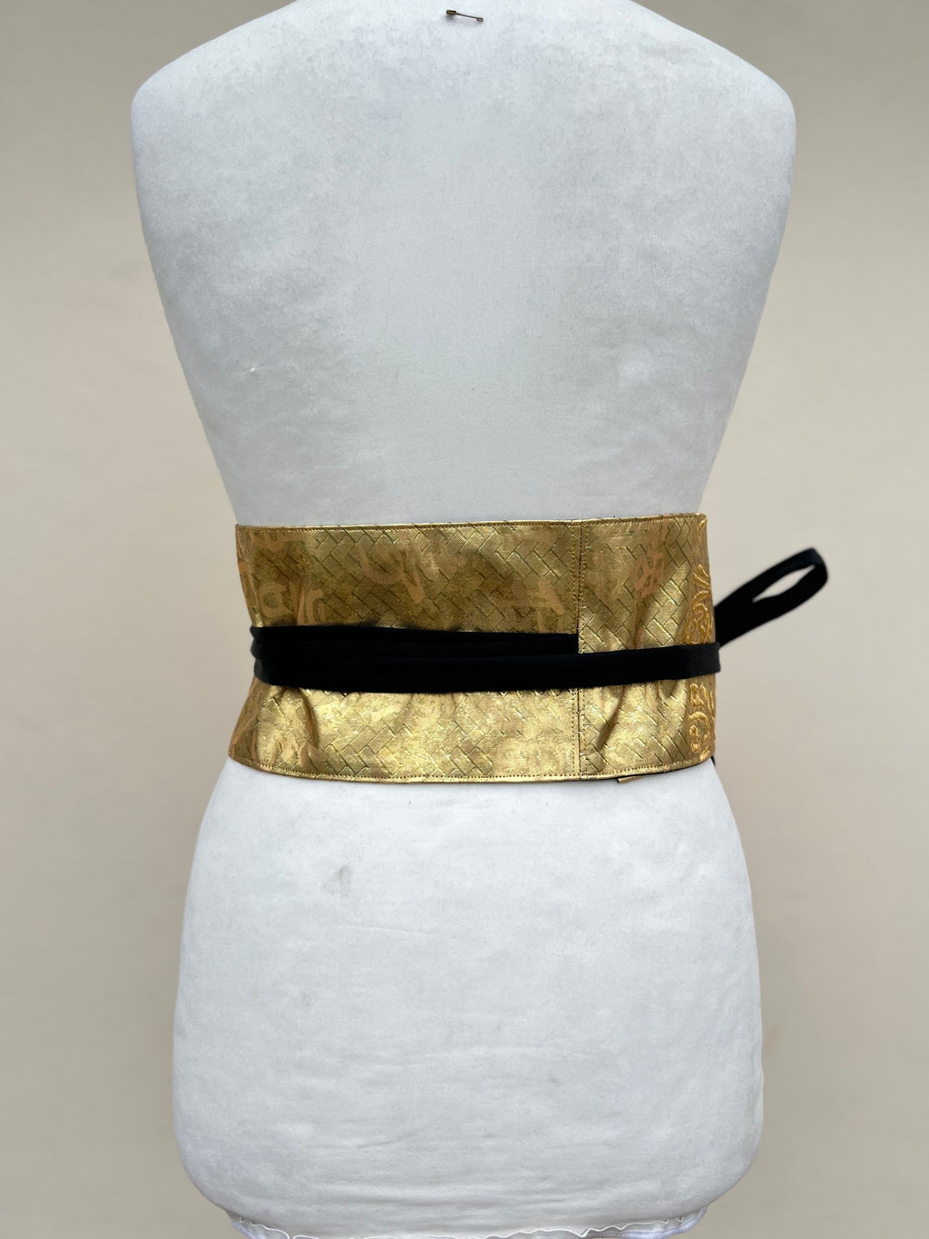 Reversible Upcycled Obi Belt – Made from Vintage Kimono Lining