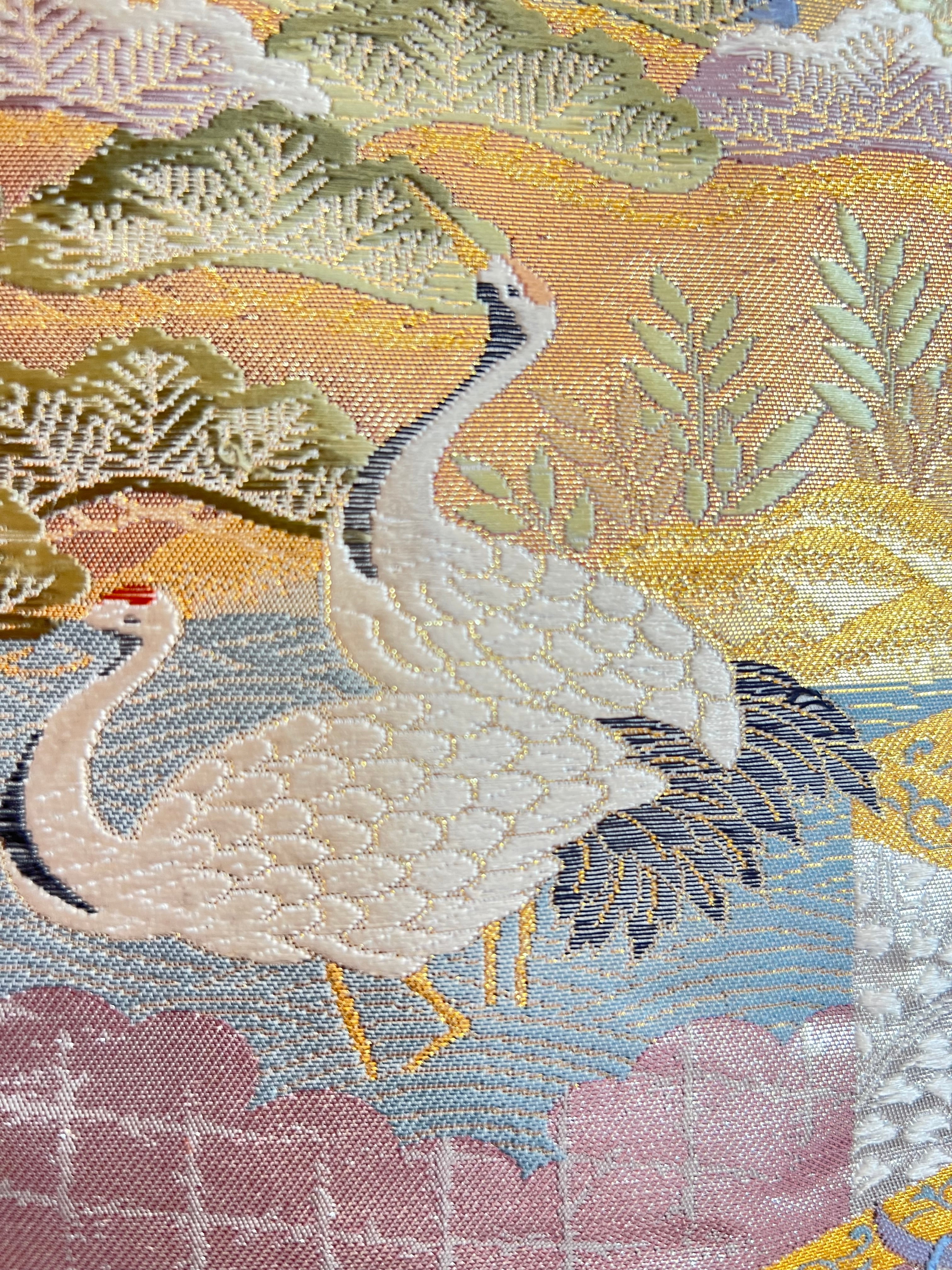 Handmade Upcycled Obi Organic Cotton Hoodie XLsize