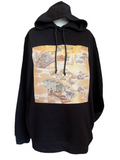 Handmade Upcycled Obi Organic Cotton Hoodie 2xLsize