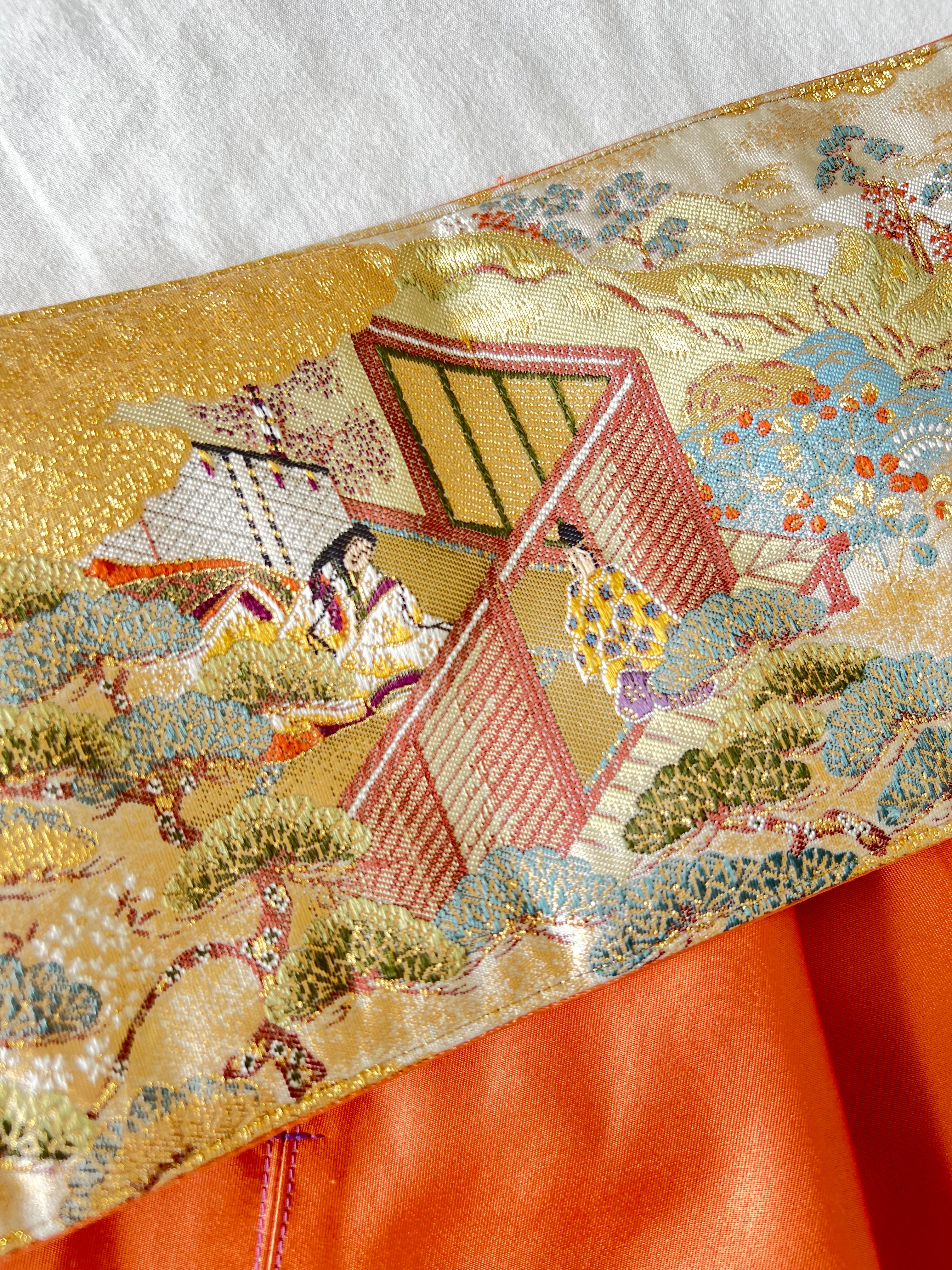 Genji Story Silk Obi Belt – One of a Kind