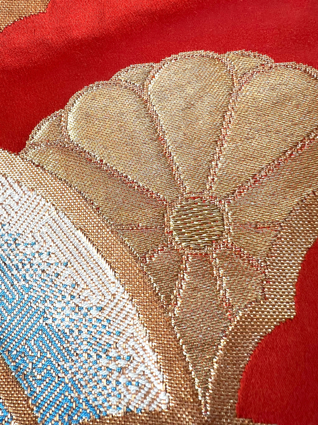 Japanese Obi Denim Jacket – One of One Reworked Vintage Silk Panel