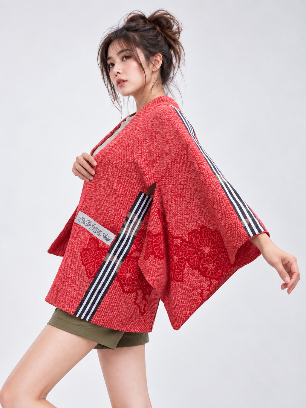 Reworked Vintage Japanese Shibori Kimono Jacket