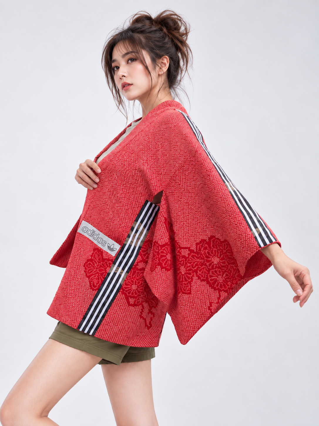 Reworked Vintage Japanese Shibori Kimono Jacket