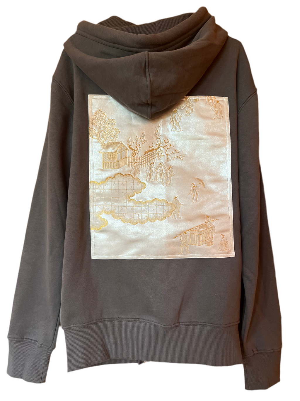 Handmade Upcycled Obi Organic Cotton Hoodie Msize