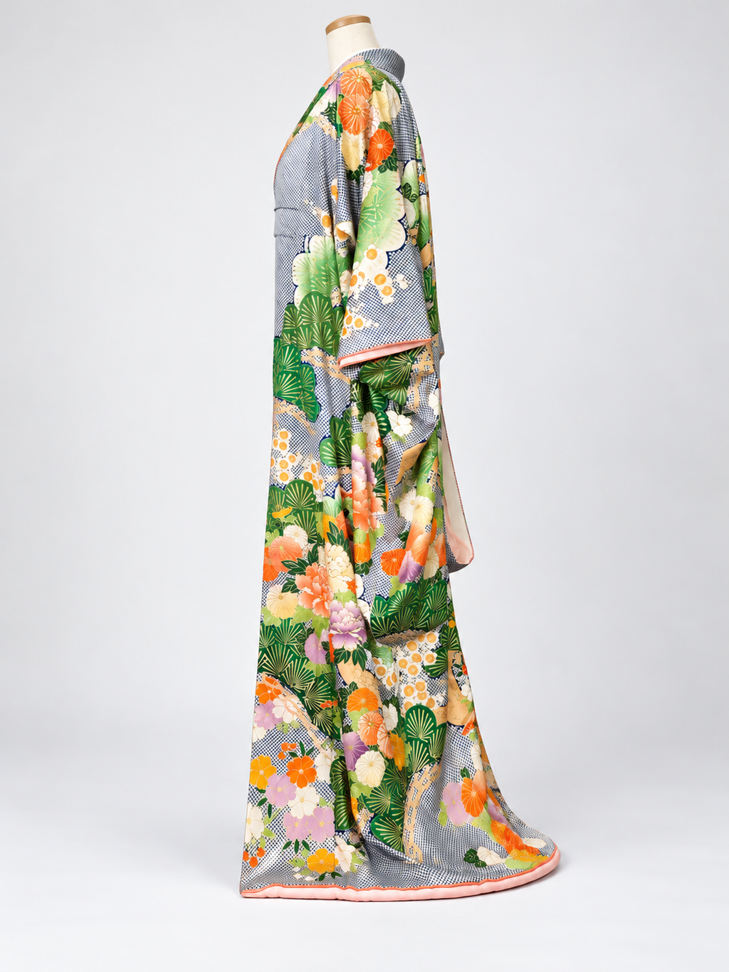 Vintage Japanese Silk Bridal Furisode Kimono