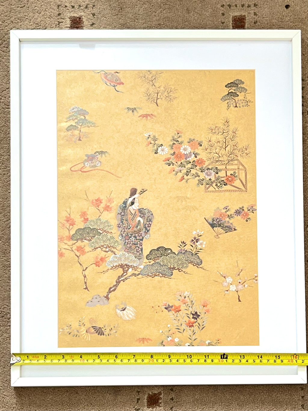 BEAUTIFUL UPCYCLED OBI BELT WALL ART