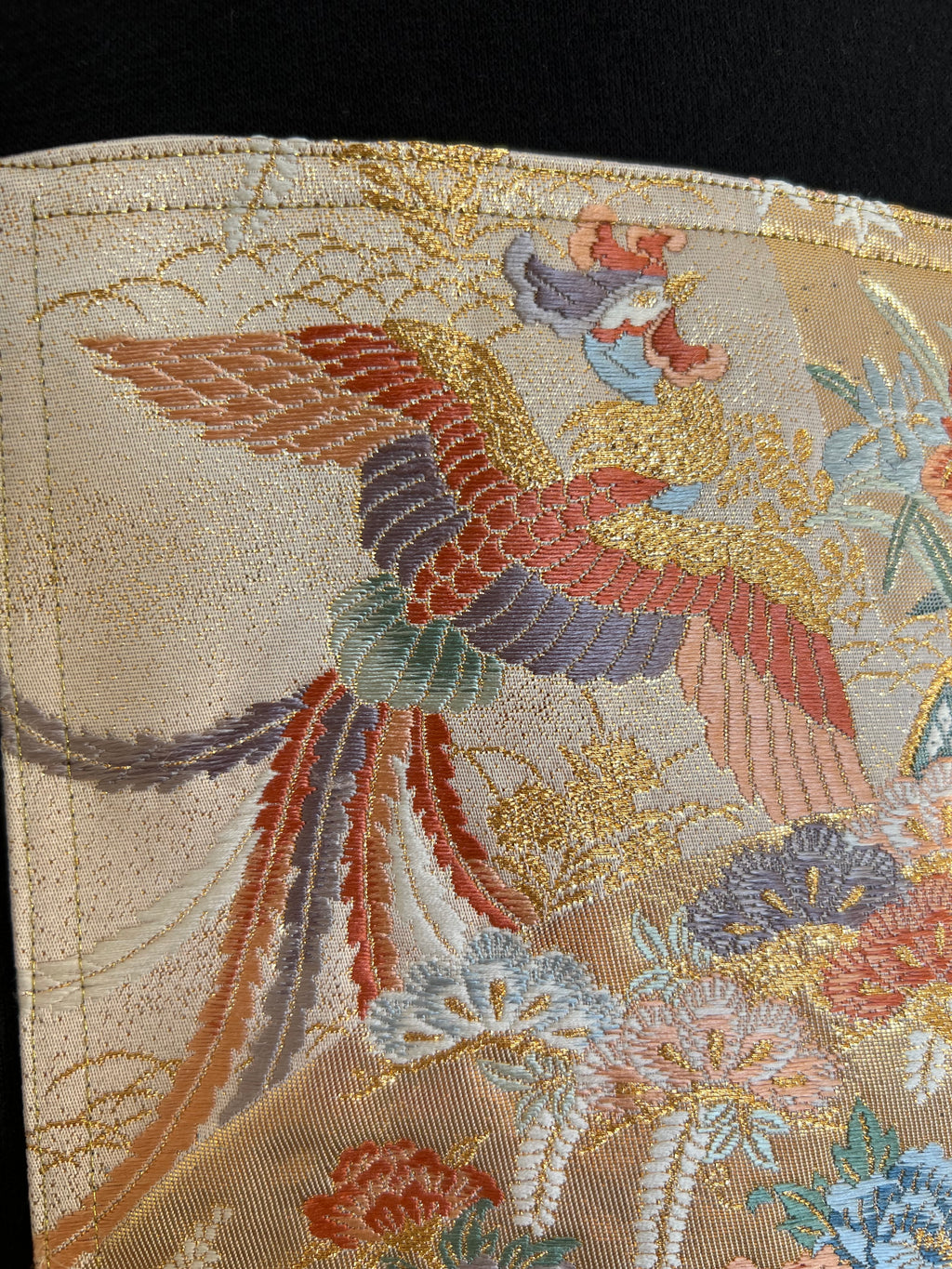 Handmade Upcycled Obi Organic Cotton Hoodie XL size