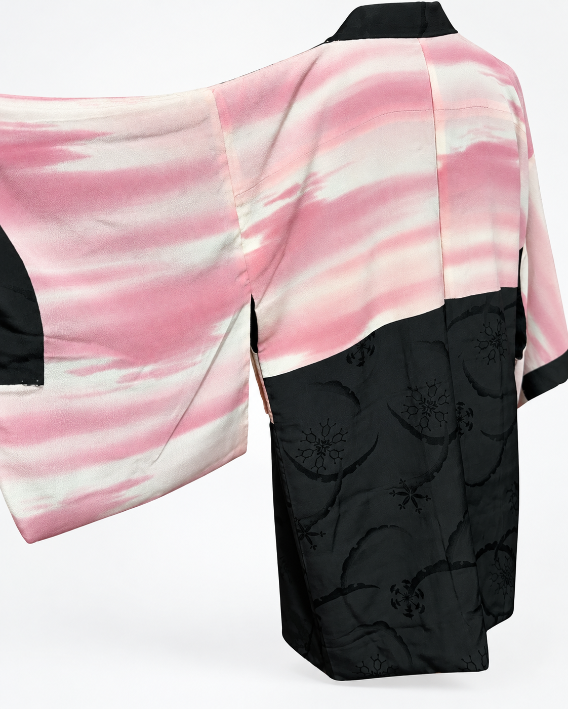 Reworked Vintage Japanese Family Crest Kimono Jacket