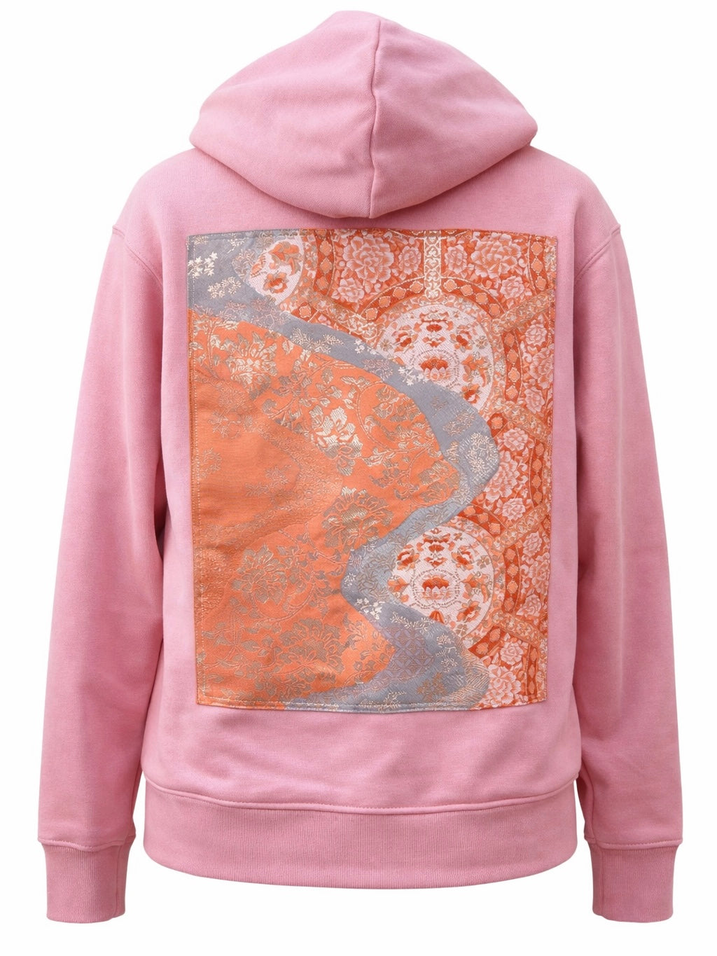 Pink Mandala Handmade Upcycled Obi Organic Cotton Hoodie