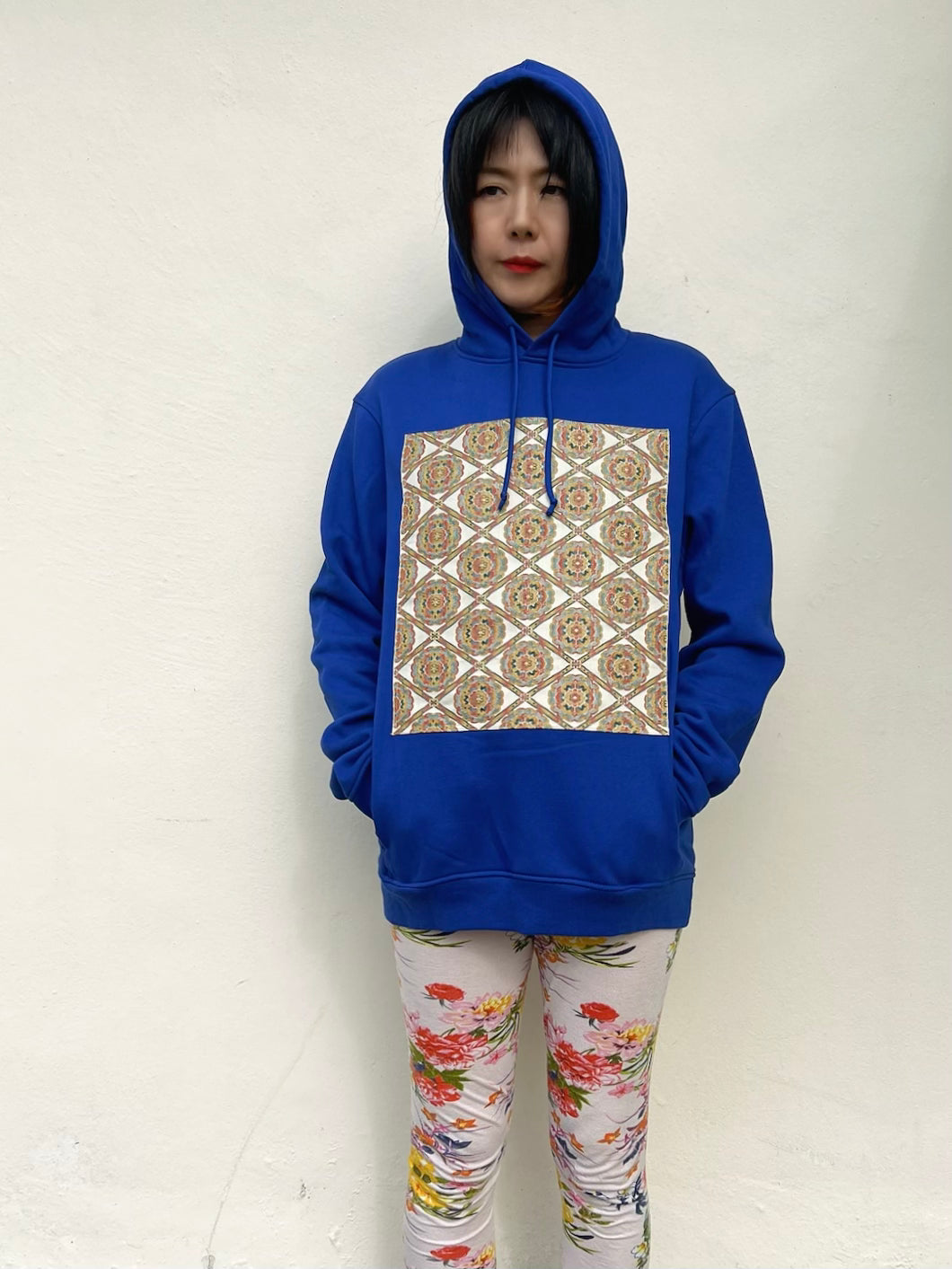 Handmade Upcycled Obi Organic Cotton Hoodie Msize