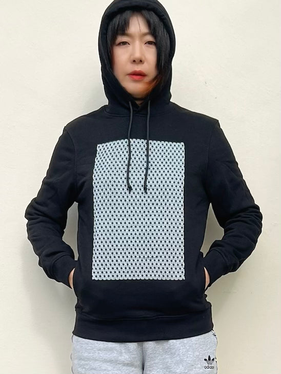 Handmade Upcycled Kimono Organic Cotton Hoodie S size