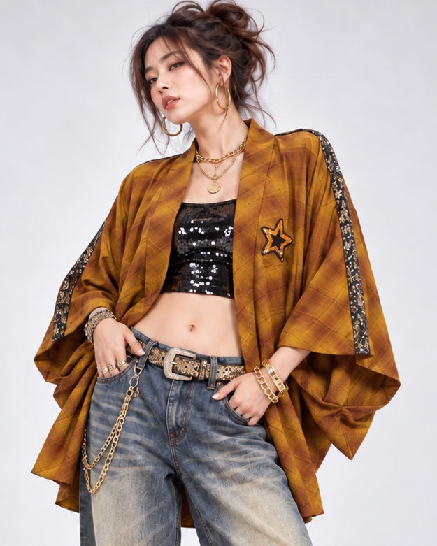 Reworked Vintage Japanese Kimono Jacket