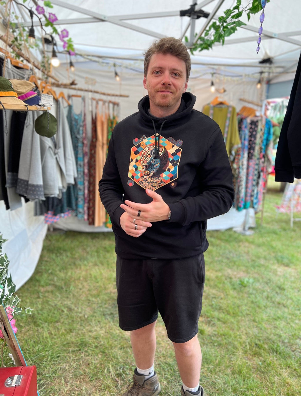 Japanese Tatami-mat Magic Organic cotton Hoodie