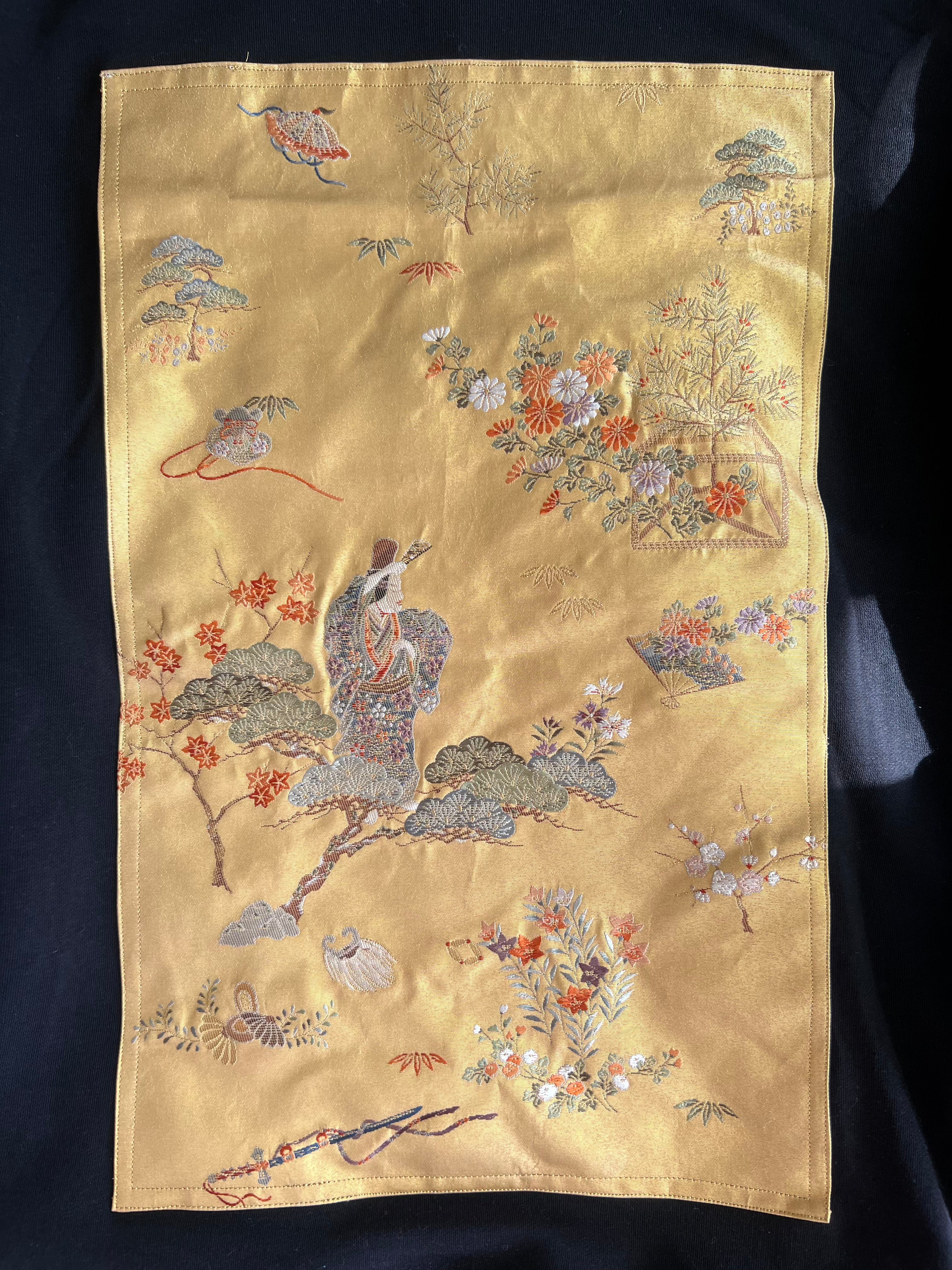 Handmade Upcycled Obi Organic Cotton Hoodie  2XLsize