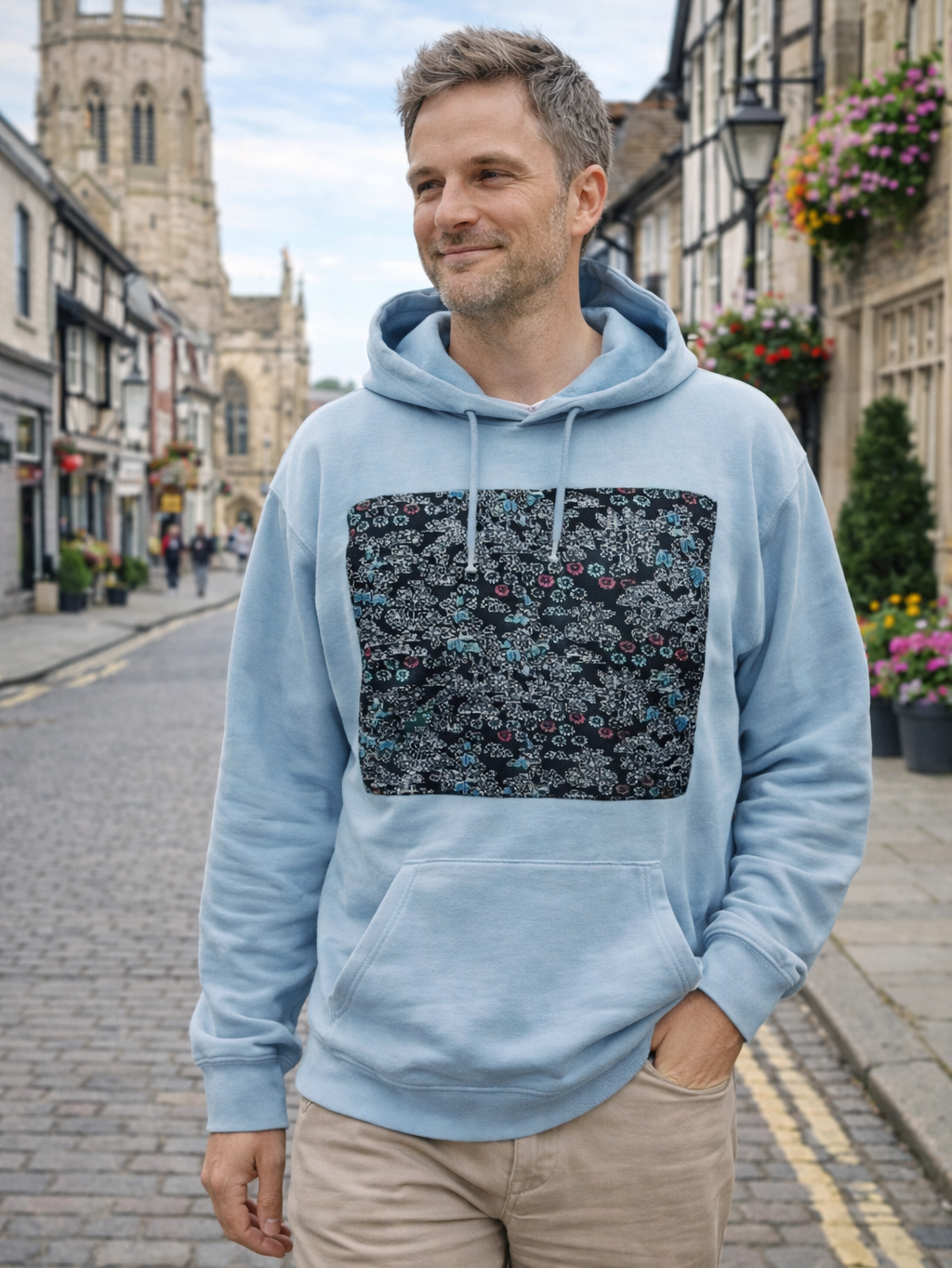 Moonlit Garden Kimono Hoodie