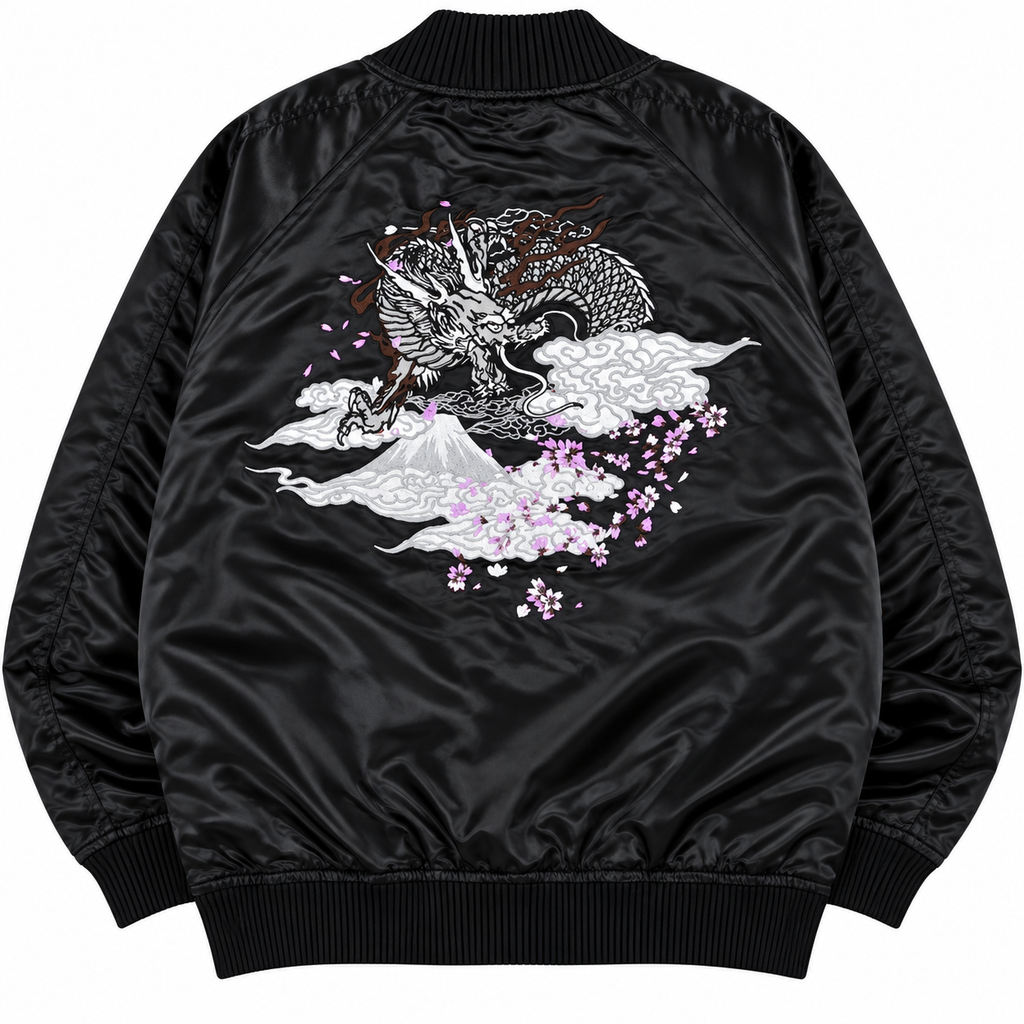 Reversible Japanese Dragon Sukajan Jacket