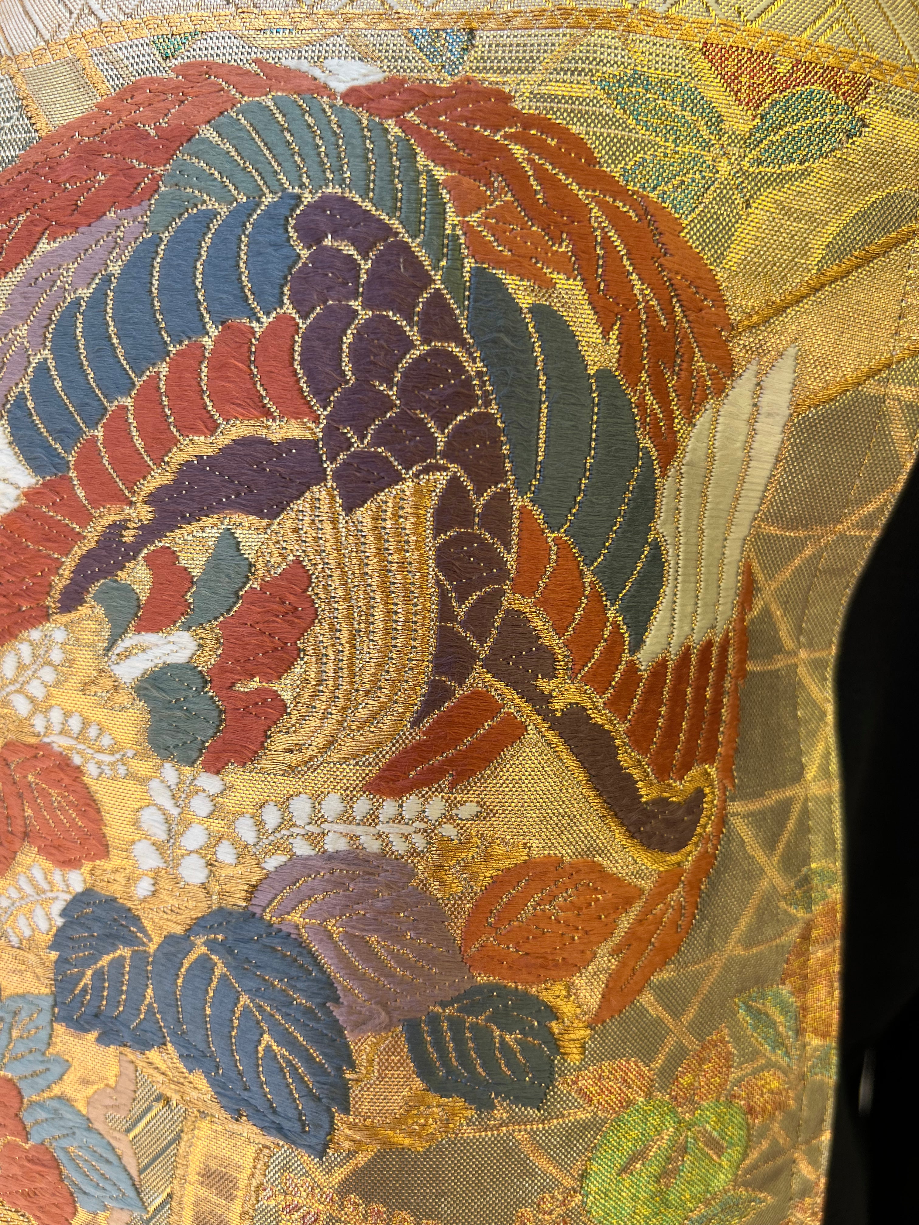 Handmade Upcycled Obi Organic Cotton Hoodie Msize