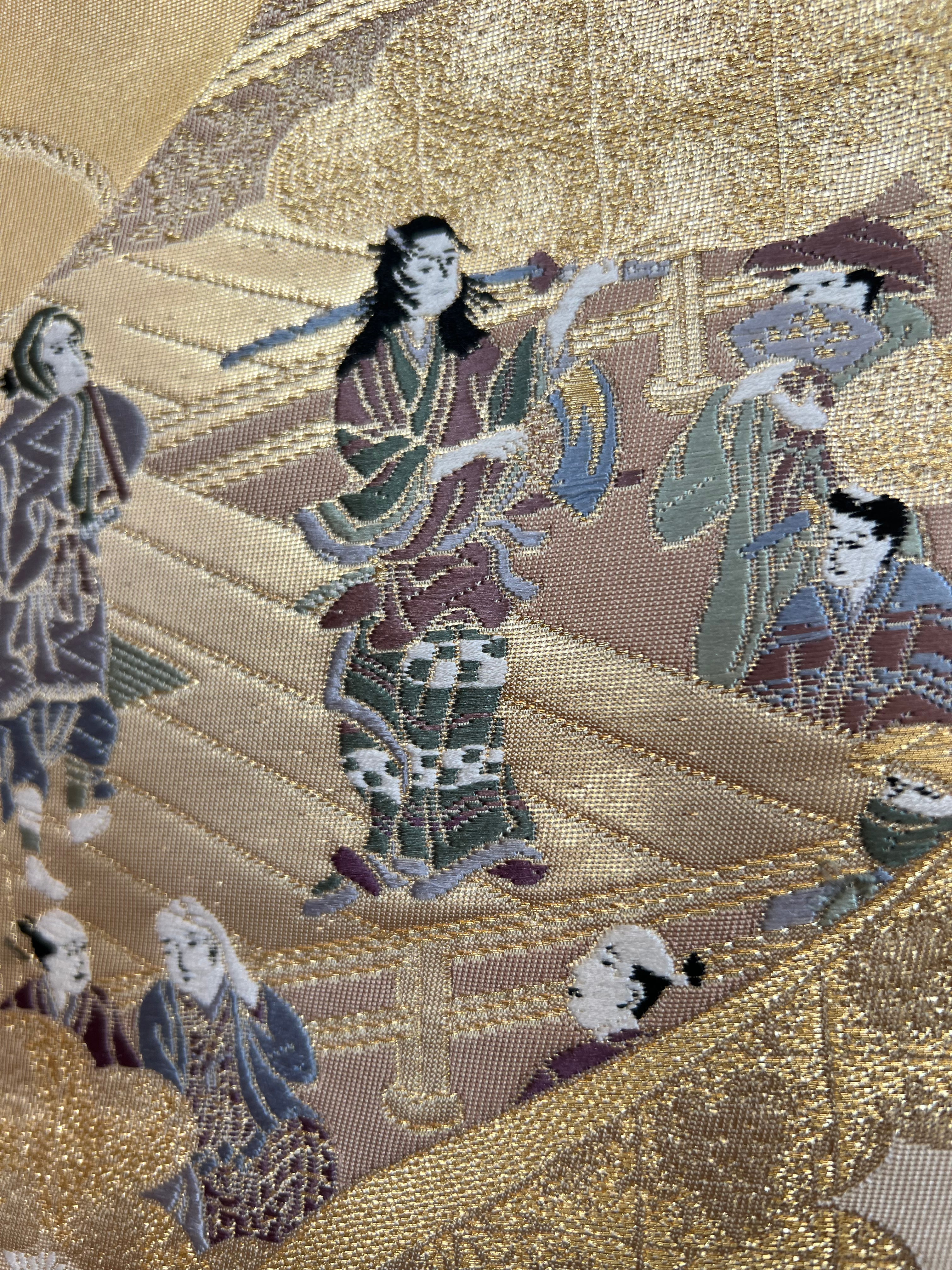 Handmade Upcycled Obi Organic Cotton Hoodie XLsize