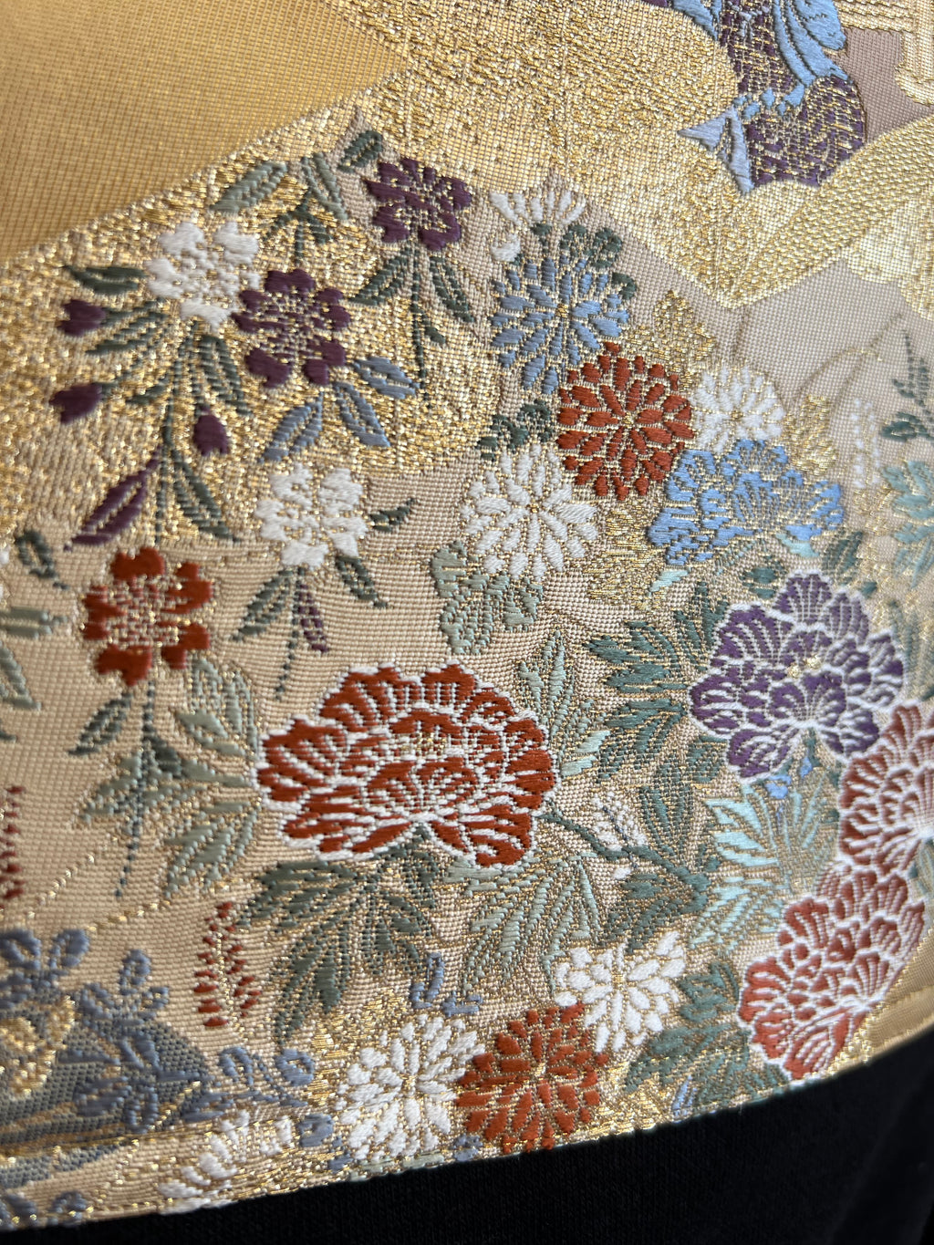 Handmade Upcycled Obi Organic Cotton Hoodie XLsize