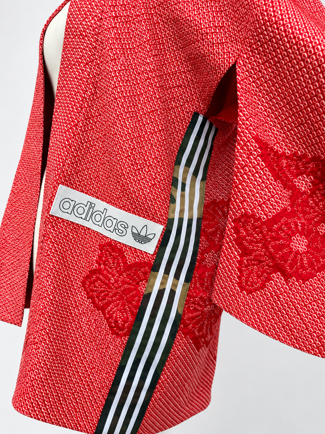 Reworked Vintage Japanese Shibori Kimono Jacket