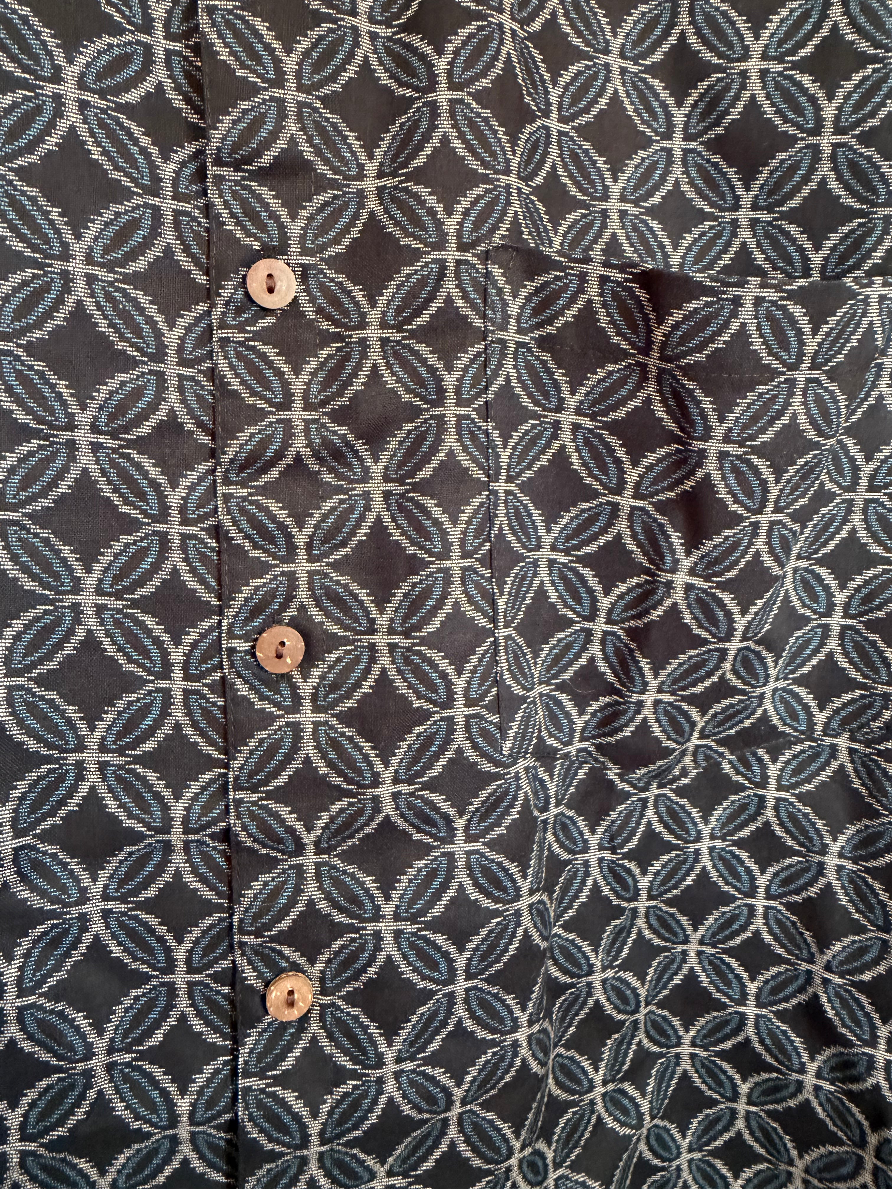 Rikka 2026 Shippo Pattern Cotton Shirt – Made in Japan