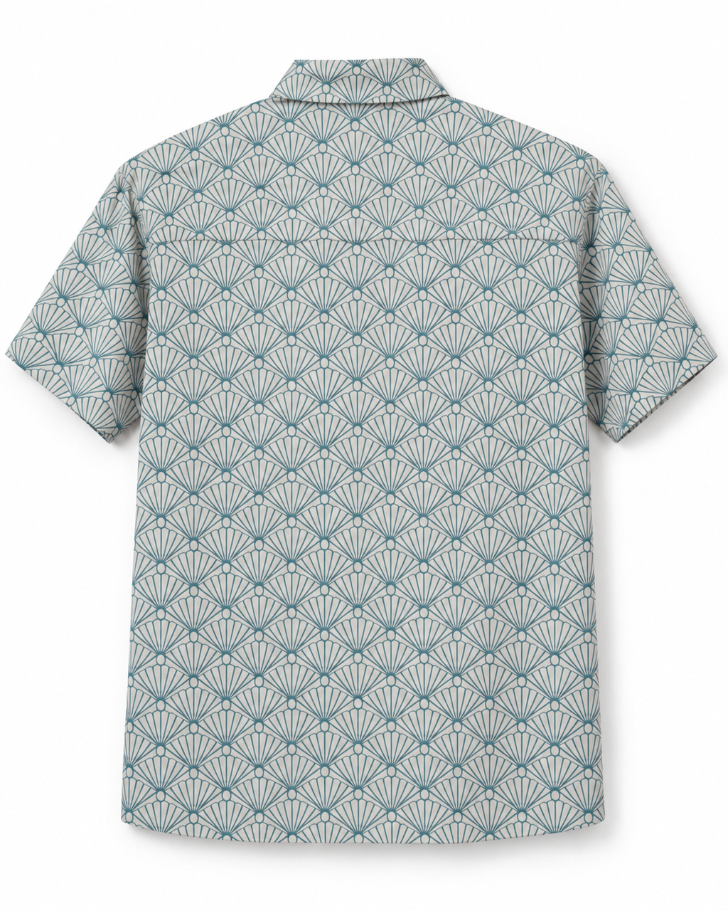 RIKKA Original Fan Print Organic Cotton Sateen Shirt