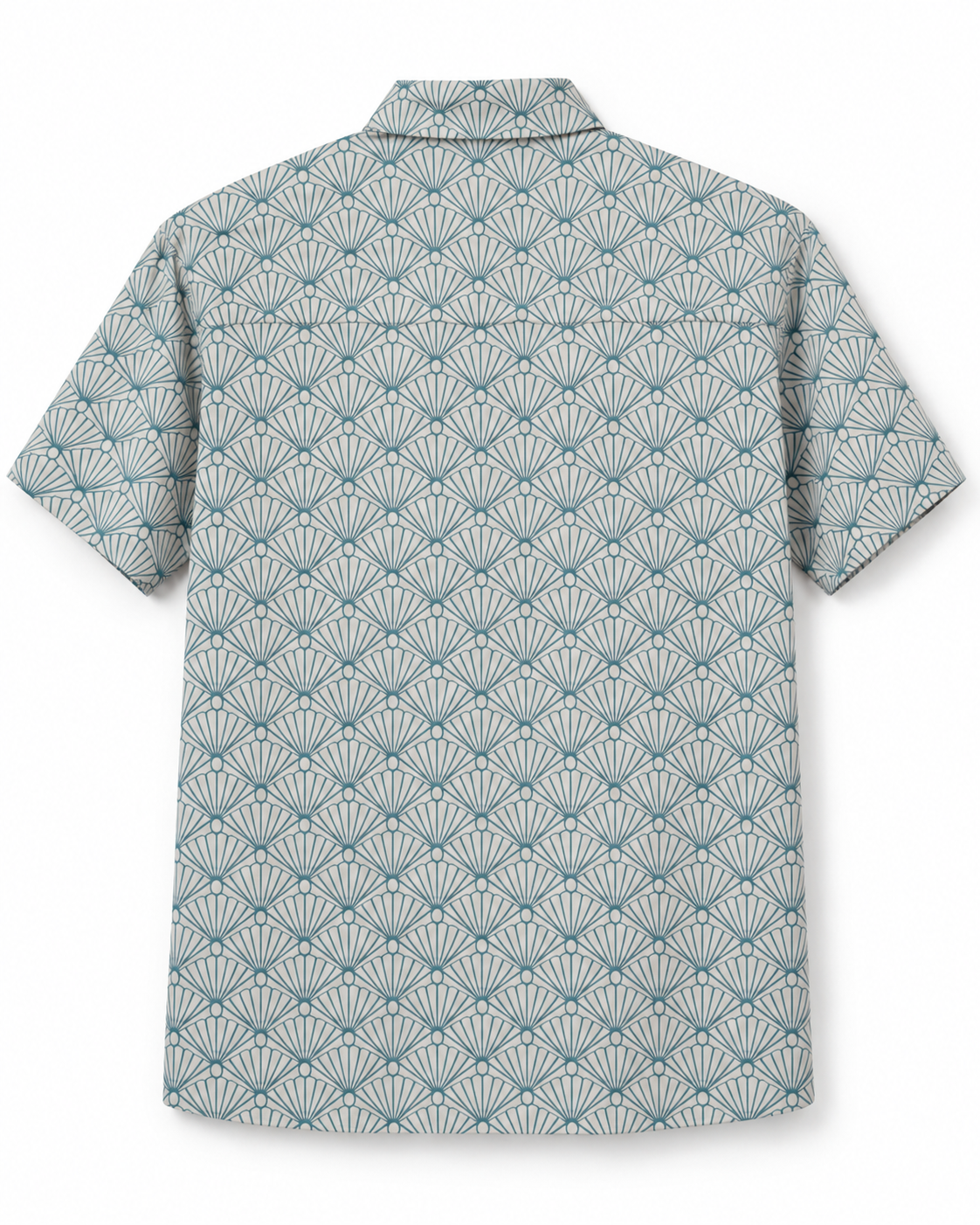 RIKKA Original Fan Print Organic Cotton Sateen Shirt