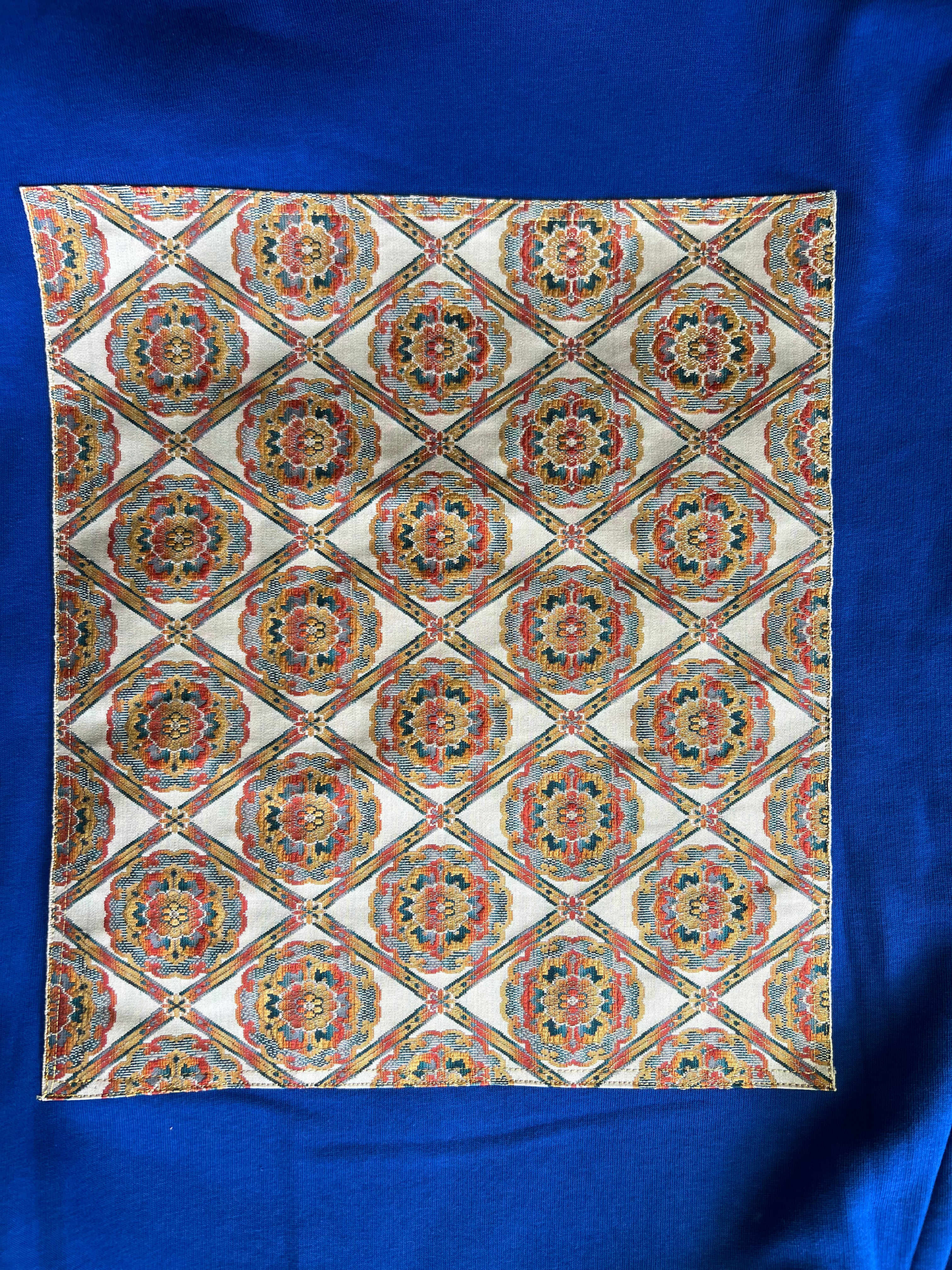 Handmade Upcycled Obi Organic Cotton Hoodie Msize